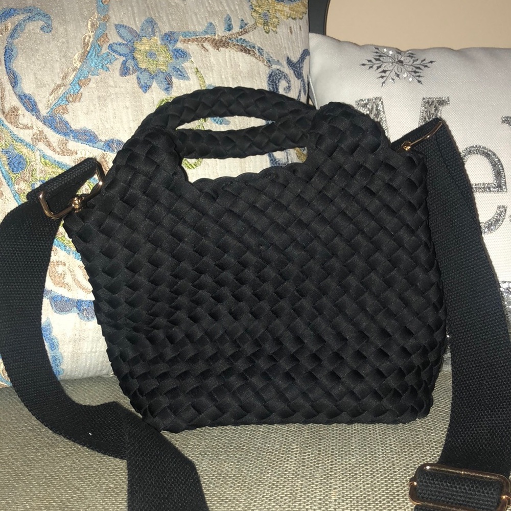 Brand new never used condition woven mini bag